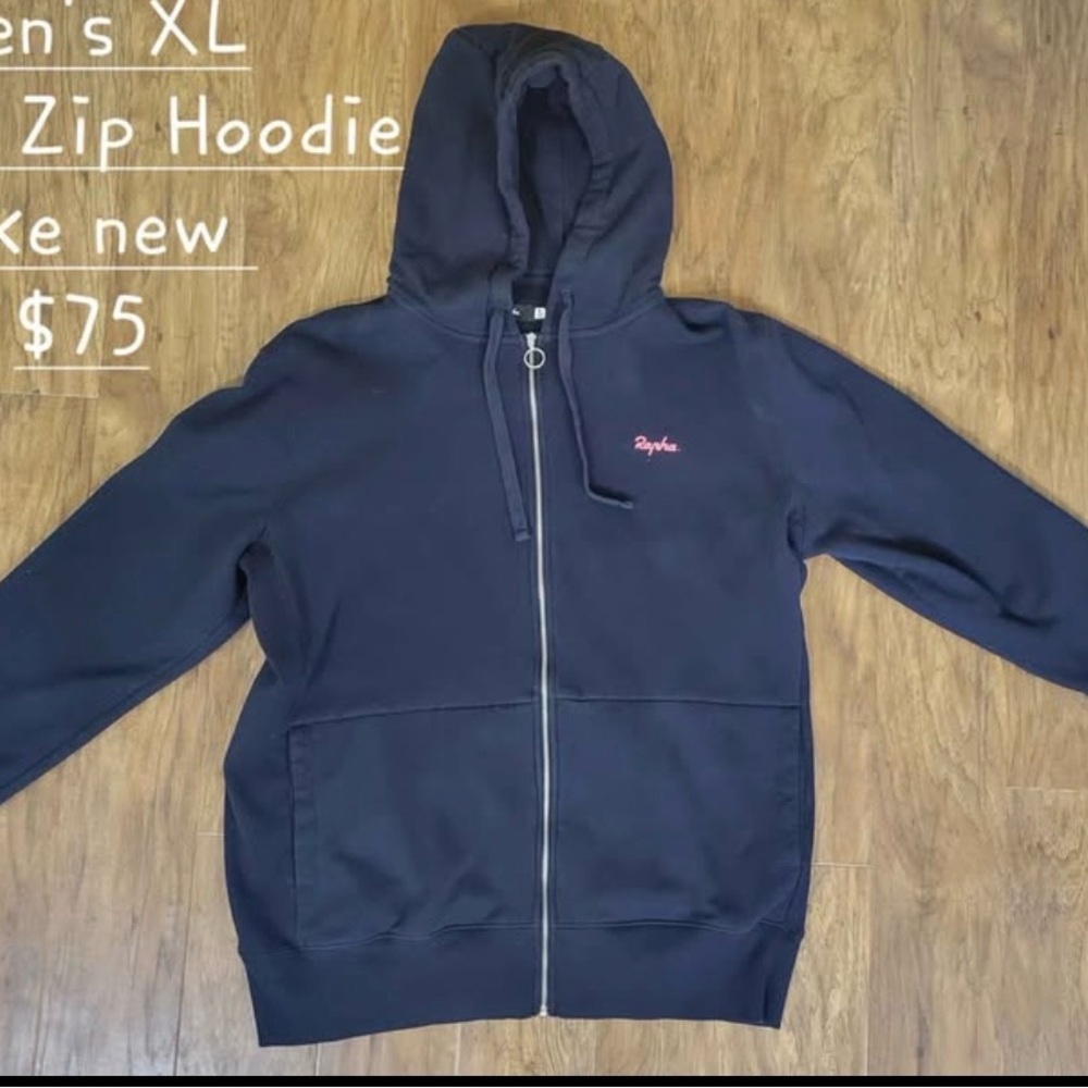 Men’s XL Rapha full zip Navy blue jacket
